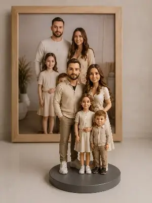 Сімейна 3D-фігурка з кількох людей по фото
